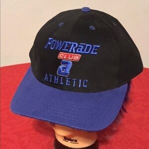 Vtg 1990s Powerade Club Embroidered Snapback Hat Block Athletic Baseball Cap USA